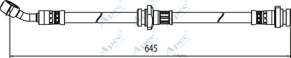 APEC BRAKING Тормозной шланг HOS4048